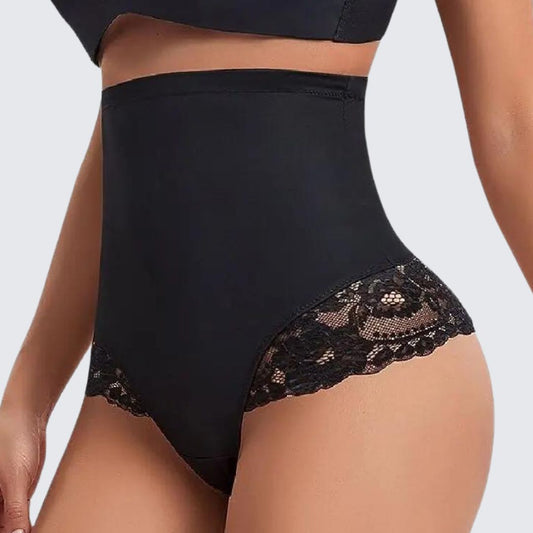 Audrey ™ - Culotte gainante taille haute à dentelle